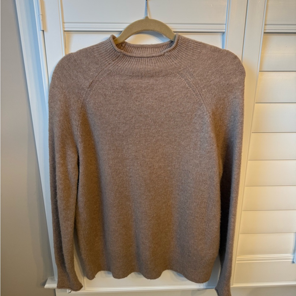 J. Crew Women’s Tan Merino Wool Crewneck Sweater